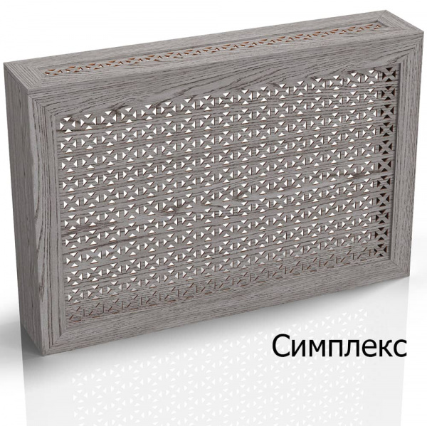 Картинки Короб для батареи из МДФ, Simple, Седой дуб от интернет магазина Filstore.ru